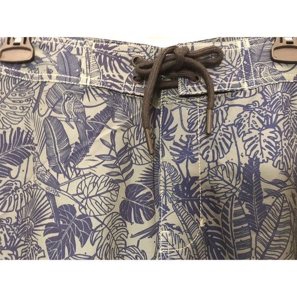 Men’s GOODTHREADS Board Shorts 32 Waist, Swim Trunks, Tropical Leaf Print - Picture 14 of 14